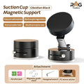 Vacuum Suction Cup Magnetic Car Phone Holder - Retractable Foldable Mount