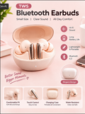 TWS Bluetooth 5.3 Wireless Earbuds, Touch Control with Charging Case